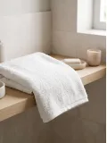 Полотенце махровое белое для гостиниц 500 гр.